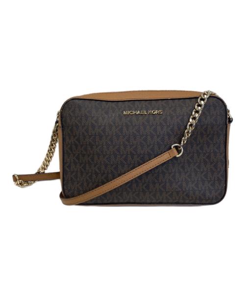 MICHAEL KORS（マイケル・コース）MICHAEL KORS (マイケルコース) ショルダーバッグ ブラウンの古着・服飾アイテム