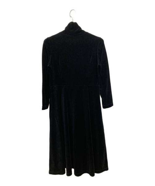 MUVEIL Work（ミュベールワーク）MUVEIL Work (ミュベールワーク) ベロアワンピース ブラック サイズ:36の古着・服飾アイテム