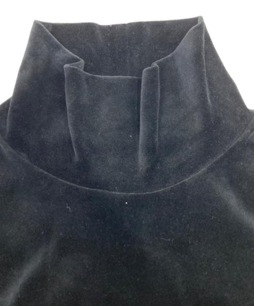 MUVEIL Work（ミュベールワーク）MUVEIL Work (ミュベールワーク) ベロアワンピース ブラック サイズ:36の古着・服飾アイテム