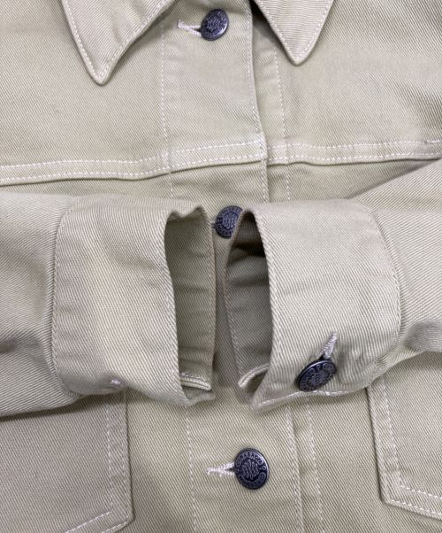 CIMARRON（シマロン）CIMARRON (シマロン) LAGUNA MOON (ラグナムーン) デニムジャケット 黄緑 サイズ:Fの古着・服飾アイテム