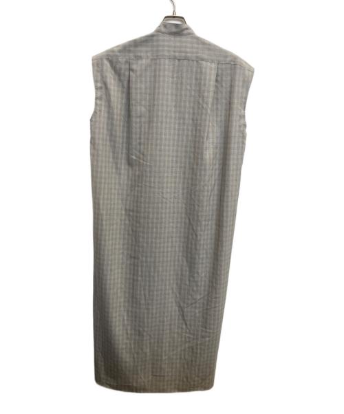 AURALEE（オーラリー）AURALEE (オーラリー) SUPER LIGHT WOOL CHECK MAXI ONE-PIECE グレー サイズ:不明の古着・服飾アイテム