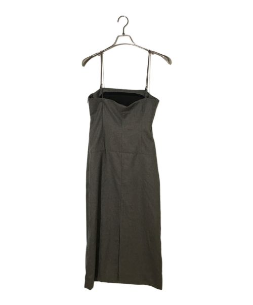 YLEVE（イレーヴ）YLEVE (イレーヴ) WOOL CHAMBRAY FLANNEL OP（ウールシャンブレーフランネルOP） ブラウン サイズ:1の古着・服飾アイテム