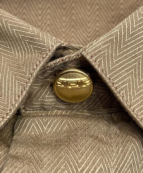 VERSACE CLASSIC（ヴェルサーチクラシック）VERSACE CLASSIC (ヴェルサーチクラシック) ボタンダウンシャツ ブラウン サイズ:42の古着・服飾アイテム