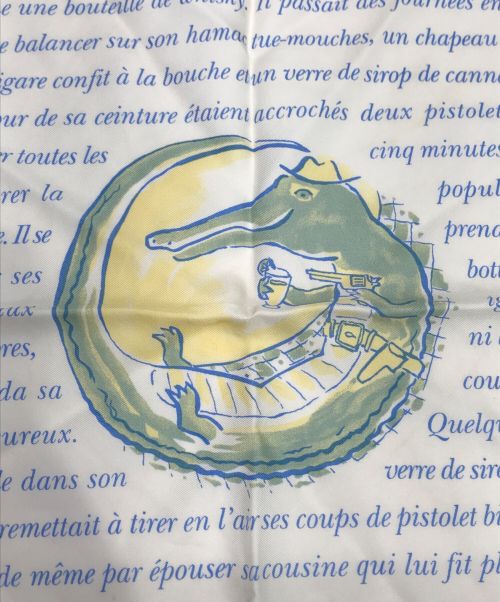 HERMES（エルメス）HERMES (エルメス) スカーフ ホワイトの古着・服飾アイテム