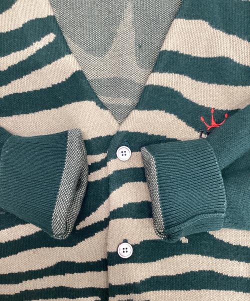 HUF（ハフ）HUF (ハフ) カーディガン グリーン サイズ:Lの古着・服飾アイテム