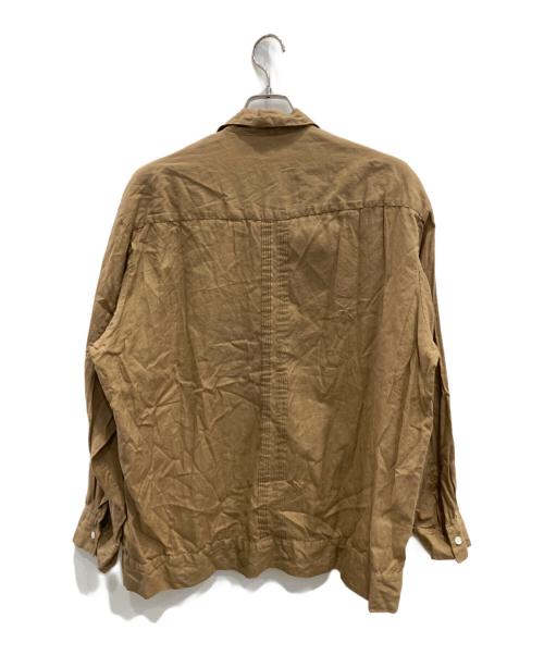 Phlannel（フランネル）Phlannel (フランネル) キューバシャツ ブラウン サイズ:3の古着・服飾アイテム