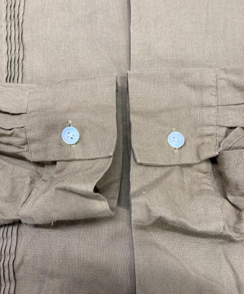 Phlannel（フランネル）Phlannel (フランネル) キューバシャツ ブラウン サイズ:3の古着・服飾アイテム