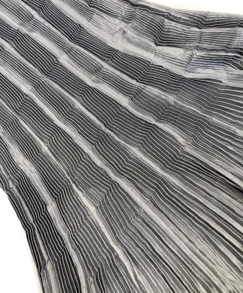 SPECCHIO（スペッチオ）SPECCHIO (スペッチオ) プリーツノースリーブワンピース グレー サイズ:40の古着・服飾アイテム