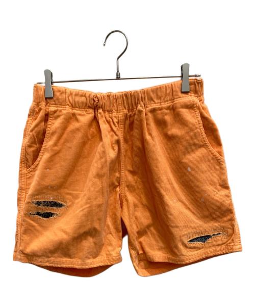 Ron Herman（ロンハーマン）Ron Herman (ロンハーマン) リペア加工ショートパンツ オレンジ サイズ:Lの古着・服飾アイテム
