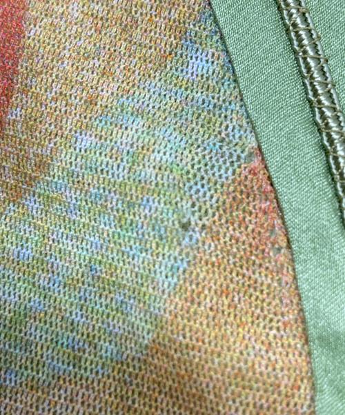 VIVIENNE TAM（ヴィヴィアンタム）VIVIENNE TAM (ヴィヴィアンタム) 刺繍パワーネットワンピース 黄緑の古着・服飾アイテム