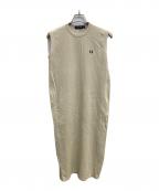 FRED PERRYフレッドペリー）の古着「ノースリーブワンピース」｜ベージュ