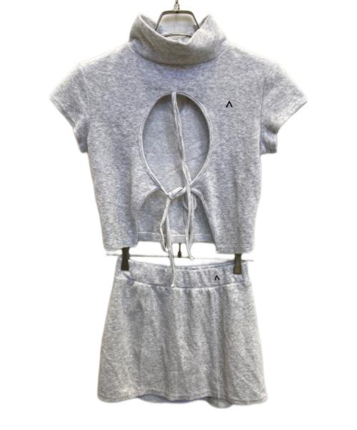 AND MARY（アンドマリー）AND MARY (アンドマリー) Ema ribbon set up ライトグレー サイズ:Fの古着・服飾アイテム