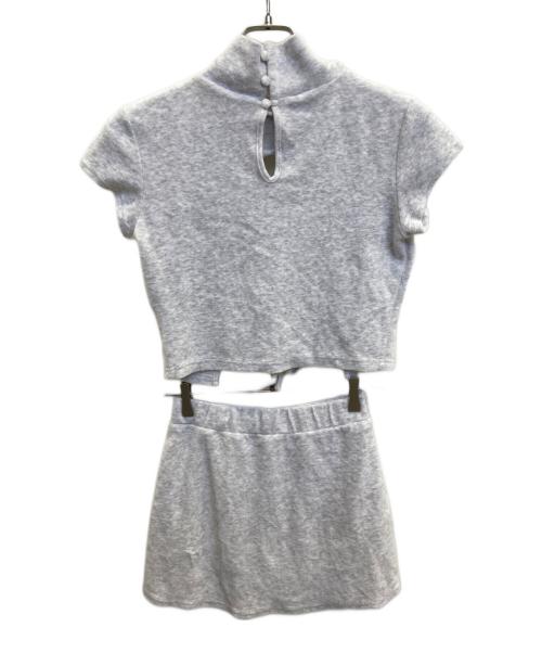 AND MARY（アンドマリー）AND MARY (アンドマリー) Ema ribbon set up ライトグレー サイズ:Fの古着・服飾アイテム