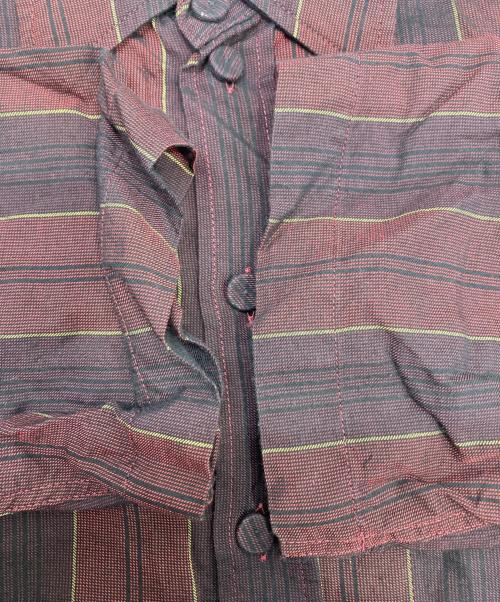 Jean Paul GAULTIER CLASSIQUE（ジャンポールゴルチエクラシック）Jean Paul GAULTIER CLASSIQUE (ジャンポールゴルチエクラシック) 半袖シャツ レッド サイズ:48の古着・服飾アイテム