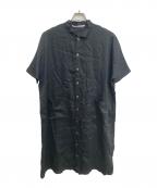 Heavenlyヘブンリー）の古着「リネンシャツワンピース」｜ブラック