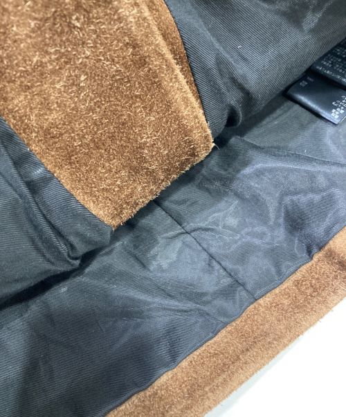 A LEATHER（ア レザー）A LEATHER (ア レザー) ダブルライダースジャケット ブラウン サイズ:52の古着・服飾アイテム