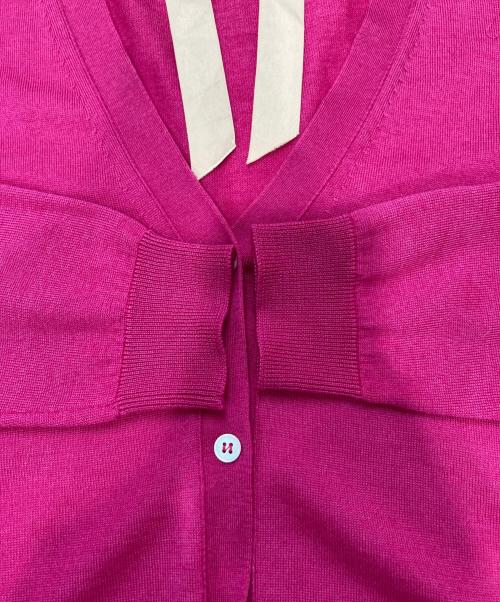 N°21（ヌメロヴェントゥーノ）N°21 (ヌメロヴェントゥーロ) カーディガン ショッキングピンク サイズ:38の古着・服飾アイテム