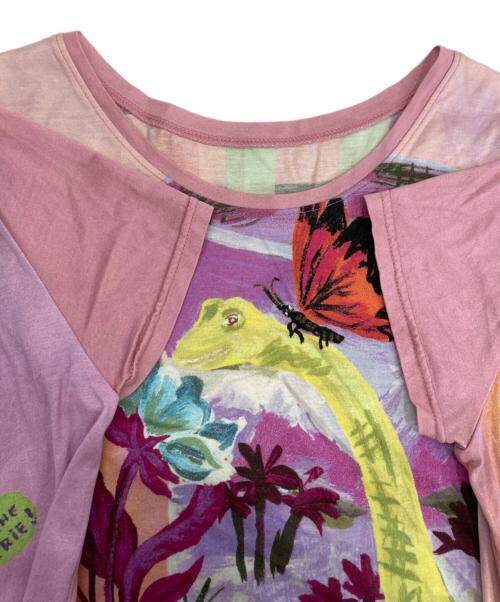 PLEATS PLEASE（プリーツプリーズ）PLEATS PLEASE (プリーツプリーズ) Tシャツ ピンク サイズ:3の古着・服飾アイテム