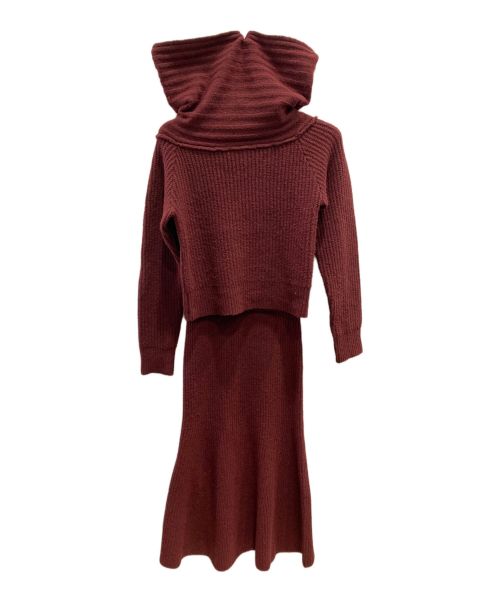 MICHIXSLY（ミチカケルスライ）MICHIXSLY (MICHIXSLY) MICHIXSLY OFF SHOULDER 2P ブラウン サイズ:FREEの古着・服飾アイテム