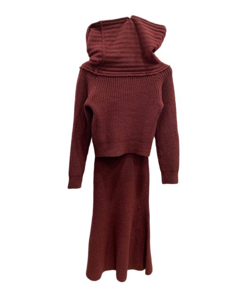 MICHIXSLY（ミチカケルスライ）MICHIXSLY (MICHIXSLY) MICHIXSLY OFF SHOULDER 2P ブラウン サイズ:FREEの古着・服飾アイテム