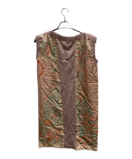 HERMES（エルメス）HERMES (エルメス) ツイルレーヌノースリーブワンピース ピンク サイズ:36の古着・服飾アイテム