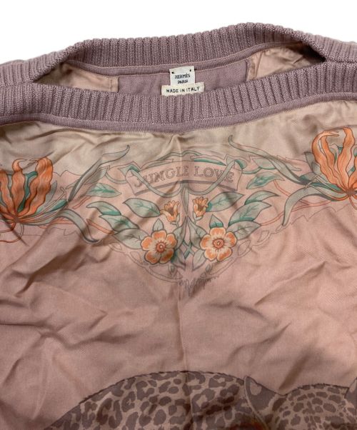 HERMES（エルメス）HERMES (エルメス) ツイルレーヌノースリーブワンピース ピンク サイズ:36の古着・服飾アイテム
