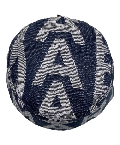 MARC JACOBS（マークジェイコブズ）MARC JACOBS (マークジェイコブス) モノグラムバケットハット インディゴの古着・服飾アイテム