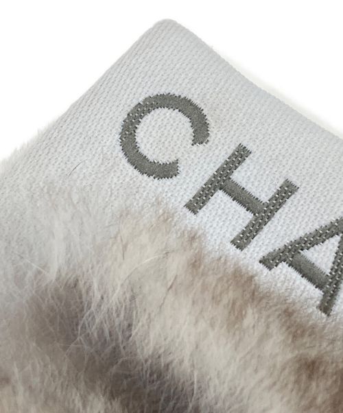 CHANEL（シャネル）CHANEL (シャネル) オリラグファーマフラー ブラウン×アイボリーの古着・服飾アイテム