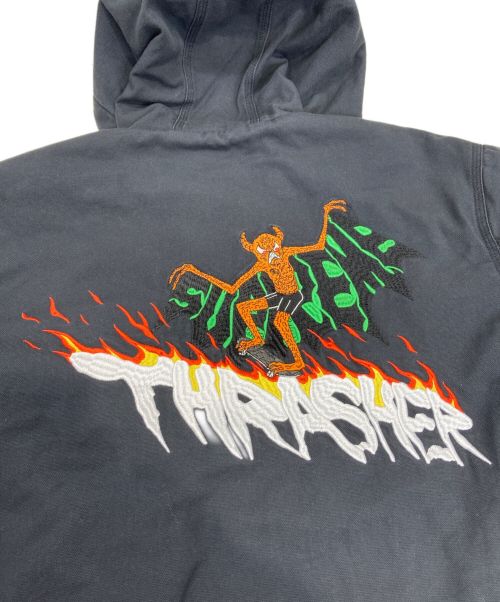 SUPREME（シュプリーム）Supreme (シュプリーム) THRASHER (スラッシャー) Thrasher Hooded Work Jacket ブラック サイズ:M 未使用品の古着・服飾アイテム