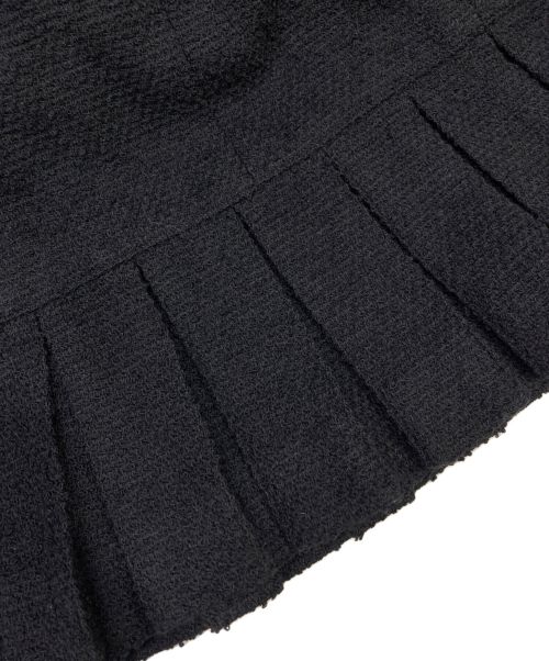 CHANEL（シャネル）CHANEL (シャネル) ココボタンツイードセットアップ ブラック サイズ:38の古着・服飾アイテム