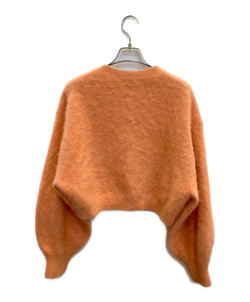 COLLAGE GALLARDAGALANTE（コラージュ ガリャルダガランテ）COLLAGE GALLARDAGALANTE (コラージュ ガリャルダガランテ) フォックスショート丈カーディガン オレンジ サイズ:Fの古着・服飾アイテム