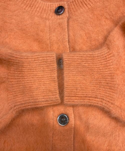 COLLAGE GALLARDAGALANTE（コラージュ ガリャルダガランテ）COLLAGE GALLARDAGALANTE (コラージュ ガリャルダガランテ) フォックスショート丈カーディガン オレンジ サイズ:Fの古着・服飾アイテム