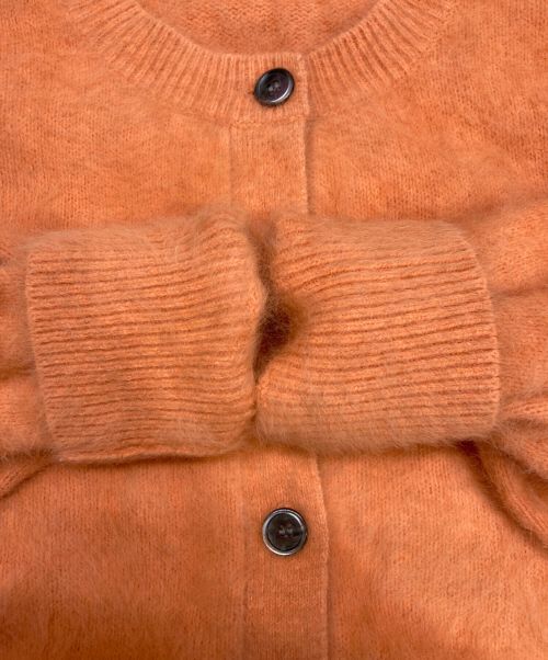 COLLAGE GALLARDAGALANTE（コラージュ ガリャルダガランテ）COLLAGE GALLARDAGALANTE (コラージュ ガリャルダガランテ) フォックスショート丈カーディガン オレンジ サイズ:Fの古着・服飾アイテム