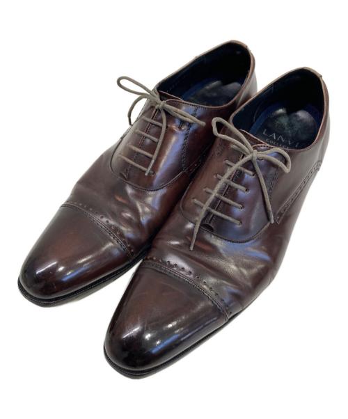 LANVIN（ランバン）LANVIN (ライバン) レザーシューズ ブラウン サイズ:261/2の古着・服飾アイテム