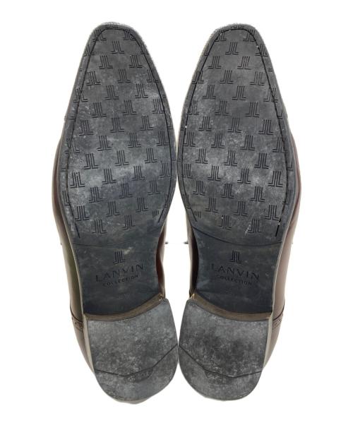 LANVIN（ランバン）LANVIN (ライバン) レザーシューズ ブラウン サイズ:261/2の古着・服飾アイテム