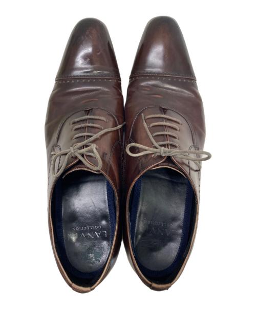 LANVIN（ランバン）LANVIN (ライバン) レザーシューズ ブラウン サイズ:261/2の古着・服飾アイテム