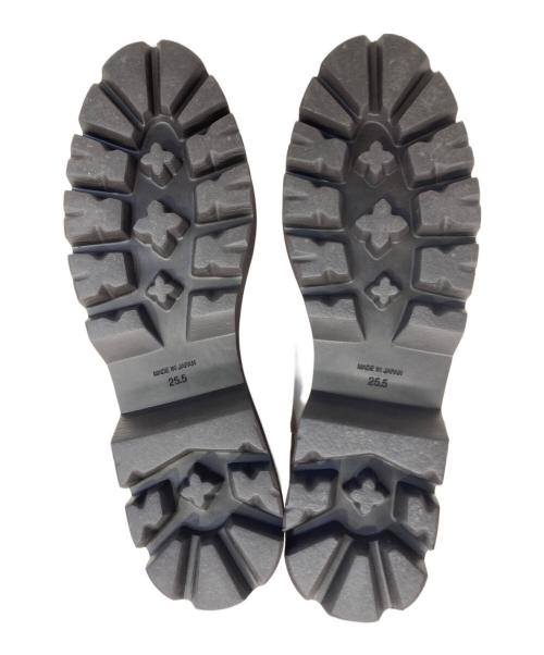 卑弥呼（ヒミコ）卑弥呼 (ヒミコ) 撥水レザーサイドゴアトラックソールブーツ ベージュ サイズ:25.5cmの古着・服飾アイテム