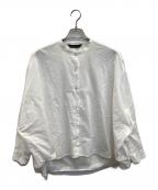 mizuiro-indミズイロインド）の古着「バンドカラーワイドシャツ」｜ホワイト