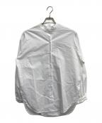 BEARDSLEYビアズリー）の古着「ギャザーカフスシャツ」｜ホワイト