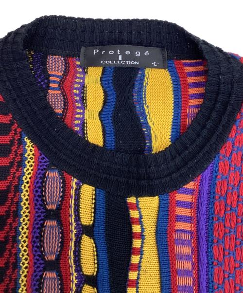 Protege（プロテージコレクション）Protege (プロテージコレクション) 3Dニット マルチカラー サイズ:Lの古着・服飾アイテム