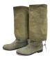 NEBULONIE (ネブローニ) スウェードロングブーツ カーキ サイズ:38：9000円