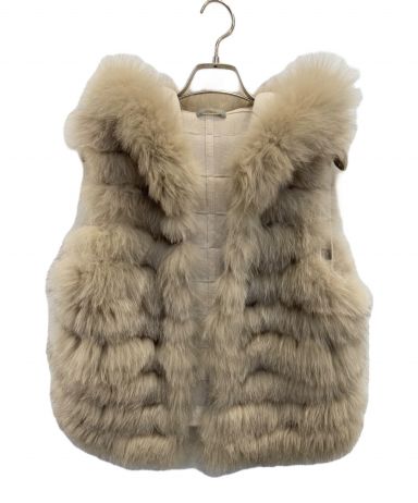 【美品】theory luxeセオリーリュクス＊2way＊ファーダウンベスト＊ 中古・古着通販】theory luxe (セオリーリュクス) フォックスファー