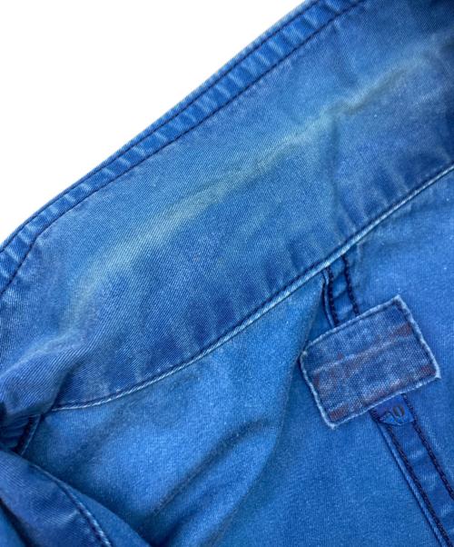 MOMOTARO JEANS（桃太郎ジーンズ）MOMOTARO JEANS (桃太郎ジーンズ) 後染めカバーオール ブルー サイズ:40の古着・服飾アイテム