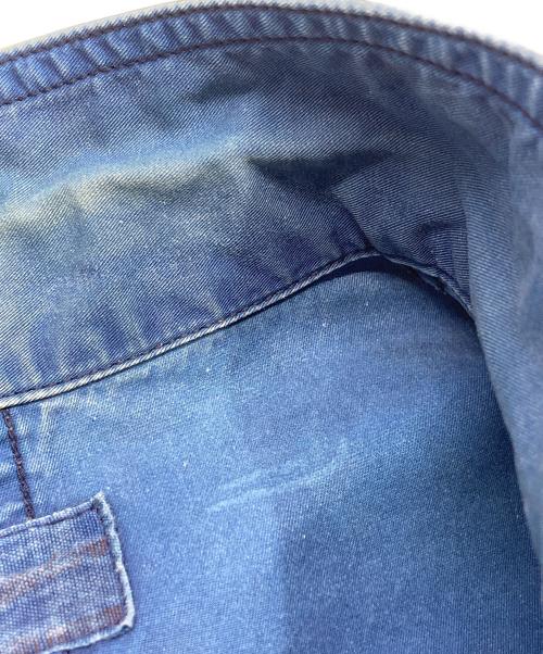 MOMOTARO JEANS（桃太郎ジーンズ）MOMOTARO JEANS (桃太郎ジーンズ) 後染めカバーオール ブルー サイズ:40の古着・服飾アイテム