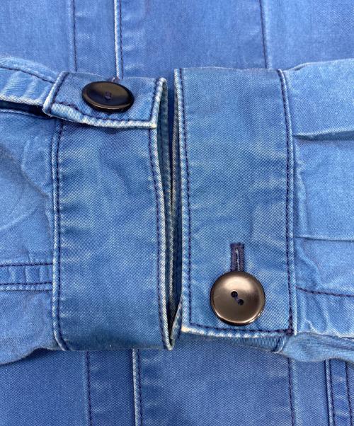 MOMOTARO JEANS（桃太郎ジーンズ）MOMOTARO JEANS (桃太郎ジーンズ) 後染めカバーオール ブルー サイズ:40の古着・服飾アイテム