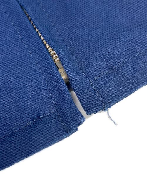 印（イン）印 (イン) バイカラースウィングトップ ベージュ×ネイビー サイズ:Mの古着・服飾アイテム