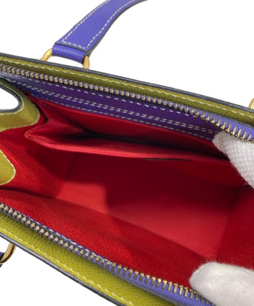 CELINE（セリーヌ）CELINE (セリーヌ) ハンドバッグ イエロー×グリーンの古着・服飾アイテム