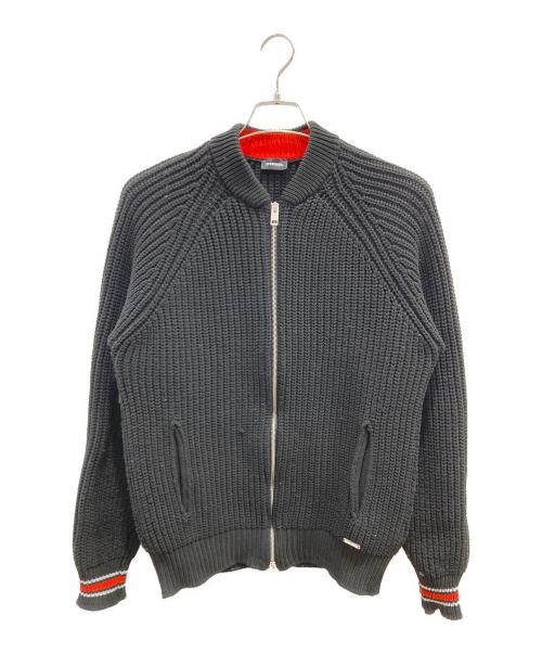 DIESEL（ディーゼル）DIESEL (ディーゼル) ニットジャケット ブラック サイズ:XLの古着・服飾アイテム