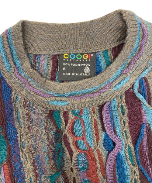 Coogi（クージー）Coogi (クージー) 3Dニット マルチカラー サイズ:Sの古着・服飾アイテム