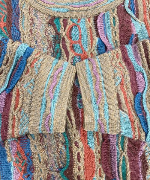 Coogi（クージー）Coogi (クージー) 3Dニット マルチカラー サイズ:Sの古着・服飾アイテム